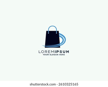 Shopping logo design vector template