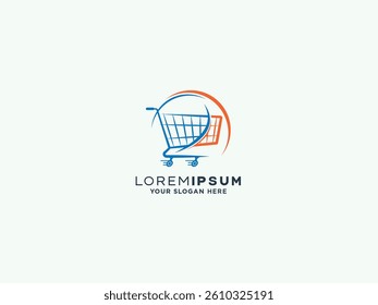 Shopping logo design vector template