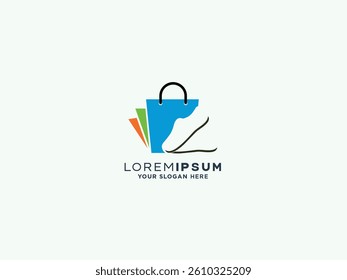 Shopping logo design vector template