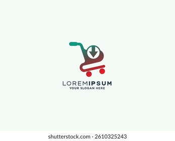 Shopping logo design vector template