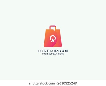 Shopping logo design vector template