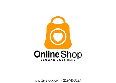Shopping logo, E-commerce logotype, Shooping website, Purple gradient, Women's shopping website, fast shopping, E-store, website, application, template, business, company, online shop