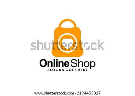 Shopping logo, E-commerce logotype, Shooping website, Purple gradient, Women's shopping website, fast shopping, E-store, website, application, template, business, company, online shop