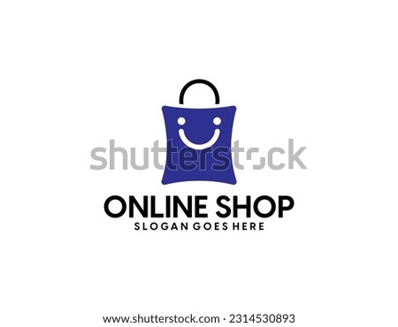 Shopping logo, E-commerce logotype, Shooping website, Purple gradient, Women's shopping website, fast shopping, E-store, website, application, template, business, company, online shop