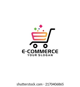 Shopping Logo Ecommerce Logotype Shopping Website Stock Vector (Royalty ...