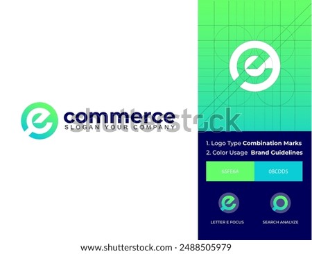 Shopping logo, E-commerce logo type, Shopping website