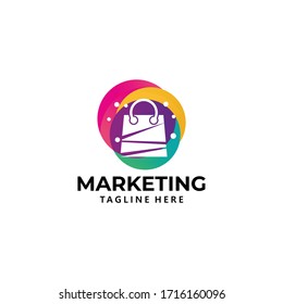 shopping logo icon vector isolated