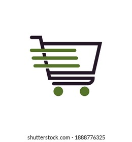 shopping logo icon vector template