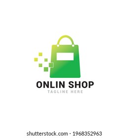 Shopping logo icon vector template.