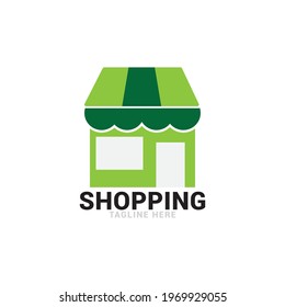 Shopping logo icon vector template.