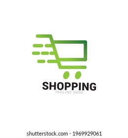 Shopping logo icon vector template.