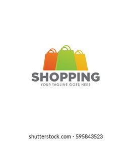 shopping logo icon vector template