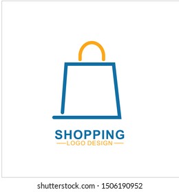 Shopping Logo  Illustration Design. Online Shop Logo Design Template