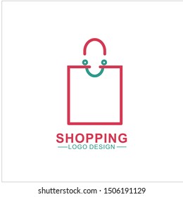 Shopping Logo  Illustration Design. Online Shop Logo Design Template