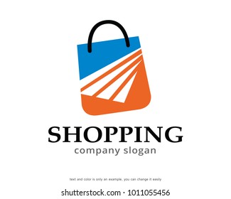 Shopping Logo Template Design Vector, Emblem, Design Concept, Creative Symbol, Icon