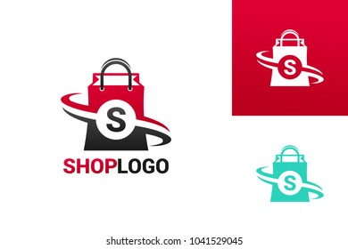 Shopping Logo Template Design Vector, Emblem, Design Concept, Creative Symbol, Icon