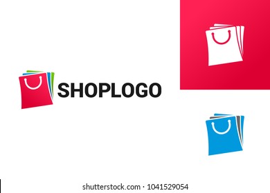 Shopping Logo Template Design Vector, Emblem, Design Concept, Creative Symbol, Icon