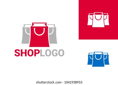 Shopping Logo Template Design Vector, Emblem, Design Concept, Creative Symbol, Icon