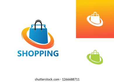 Shopping Logo Template Design Vector, Emblem, Design Concept, Creative Symbol, Icon