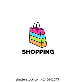 Shopping Logo Template Stock Vector