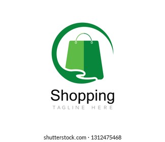 Shopping Logo vector icon illustration design 