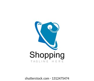 Shopping Logo vector icon illustration design 