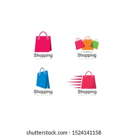 Shopping Logo vector icon illustration design 