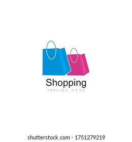 Shopping Logo vector icon illustration design 