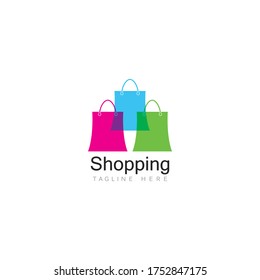 Shopping Logo vector icon illustration design 