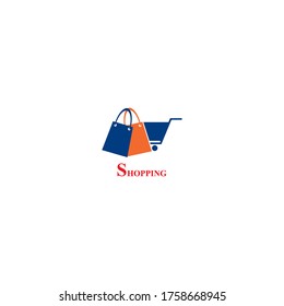 Shopping Logo vector icon illustration design 