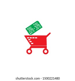 SHOPPING LOGO VECTOR ILLUSTRATION TEMPLATE
