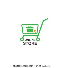 Shopping Logo Vector on white background