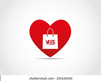 Shopping Love Addiction Valentine