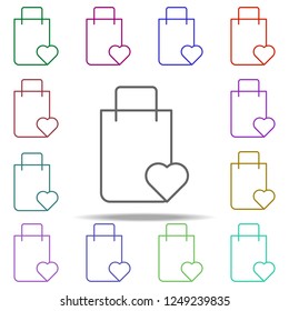 shopping for loved ones icon. Elements of commerce in multi color style icons. Simple icon for websites, web design, mobile app, info graphics