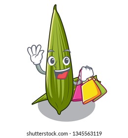 Shopping luffa isolated with in the character
