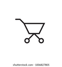 Shopping mall cart icon Vector illustration, EPS10.