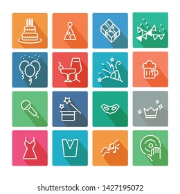 shopping mall flat icon set1