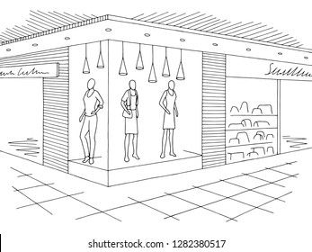 Shopping Mall Drawing Images, Stock Photos & Vectors | Shutterstock