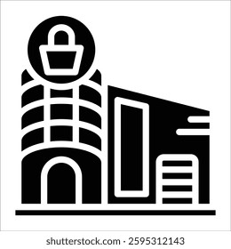 Shopping Mall Icon Element For Design