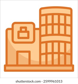Shopping Mall Icon Element For Design