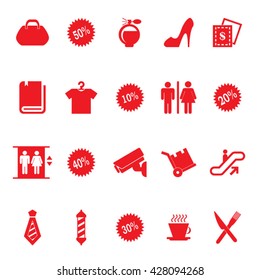 Shopping Mall Icon Set