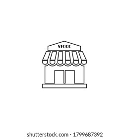 
shopping mall icon vector design illustration