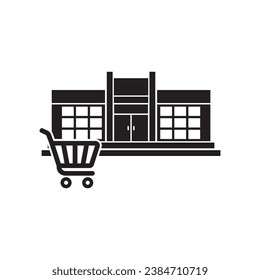shopping mall icon vector design illustration
