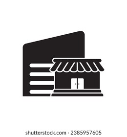 Shopping Mall Symbol, Vektorgrafik
