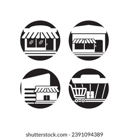 shopping mall icon vector design illustration
