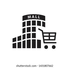 Shopping Mall Icon Vector Illustration 