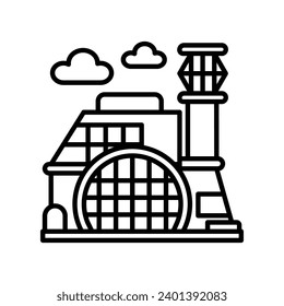 Icono del centro comercial en vector. Ilustración
