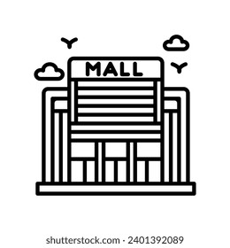 Shopping Mall Symbol in Vektorgrafik. Illustration