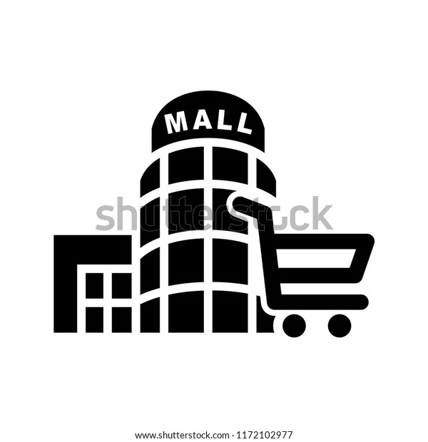 Shopping Mall Icon Vector Templates Stock Vector (Royalty Free) 1172102977