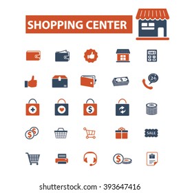 iconos del centro comercial
